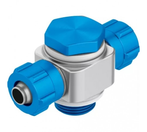 Тройник ниппельный с резьбой и накидной гайкой Festo TCK-1/4-PK-4