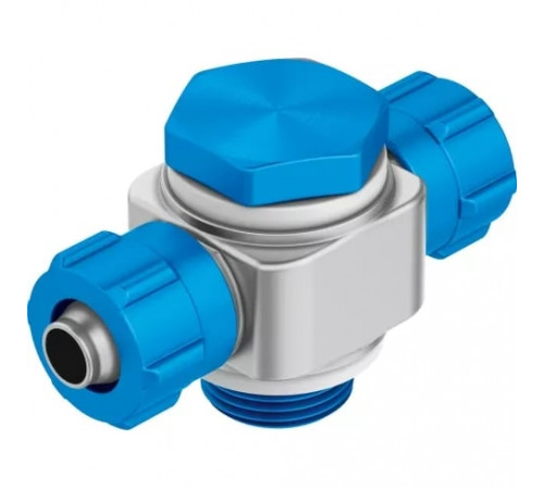 Тройник ниппельный с резьбой и накидной гайкой Festo TCK-1/4-PK-4