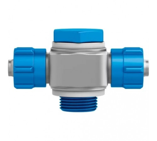 Тройник ниппельный с резьбой и накидной гайкой Festo TCK-1/4-PK-4