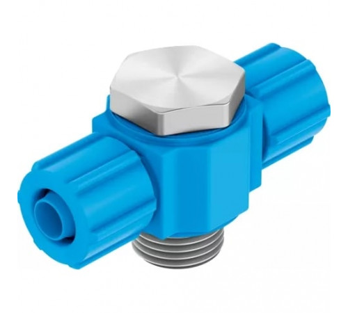 Тройник ниппельный с резьбой и накидной гайкой Festo TCK-1/4-PK-4-KU