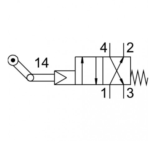 Распределитель с тумблеров Festo LS-4-1/8
