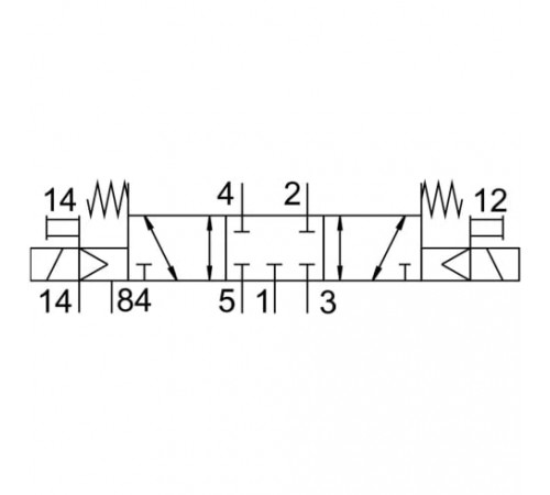Распределитель с электромагнитным управлением Festo VUVG-S18-P53C-ZT-G14-1T1L