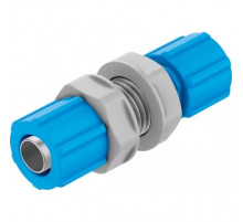 Муфта ниппельная с накидной гайкой для панельного монтажа Festo SCK-PK-6-KU