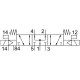 Распределитель с электромагнитным управлением Festo VUVG-S14-P53U-ZT-G18-1T1L