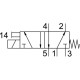 Распределитель с электромагнитным управлением Festo MHP2-MS1H-5/2-M5