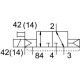 Распределитель с электромагнитным управлением Festo VMPA14-M1HF-X-PI