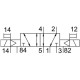 Распределитель с электромагнитным управлением Festo JMEH-5/2-1/8-P-S-B