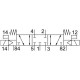 Распределитель с электромагнитным управлением Festo MEH-5/3G-1/8-P-S-B