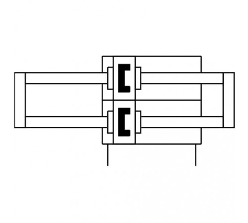 Двухпоршневой пневмоцилиндр Festo DPZJ-10-10-P-A-KF-S2