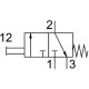 Распределитель с ручным управлением Festo TH-3-1/4-B