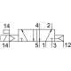 Распределитель с электромагнитным управлением Festo MDH-5/2-D-1-S-M12D-C