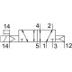 Распределитель с электромагнитным управлением Festo MN1H-5/2-D-3-S-C
