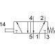 Распределитель с ручным управлением Festo TH-5-1/4-B