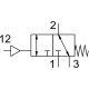 Распределитель с пневматическим управлением Festo VUWS-L25-M32C-M-G14