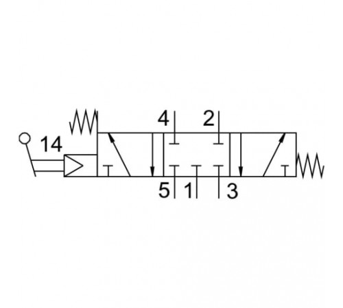 Распределитель с тумблером Festo H-5/3-1/2