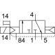 Распределитель с электромагнитным управлением Festo CPVSC1-M1LH-K-H-Q3C