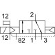 Распределитель с электромагнитным управлением Festo VUVS-L30-M32C-AZD-G38-F8